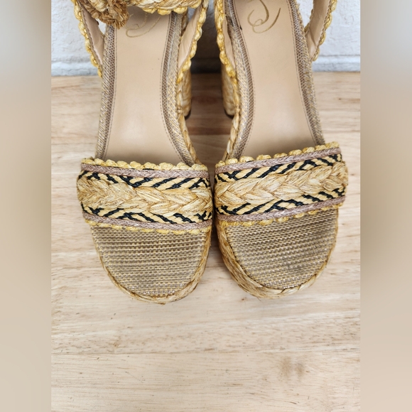 Sam edelman Iliana Heeled Sandals Womens 9 Espadrille Ankle Strap Platform Shoes - Picture 4 of 11